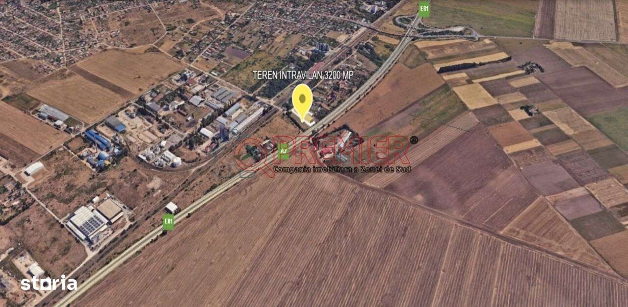 Fundulea Autostrada A2 – Teren intravilan 3200 mp - Imagine principală: 2/3