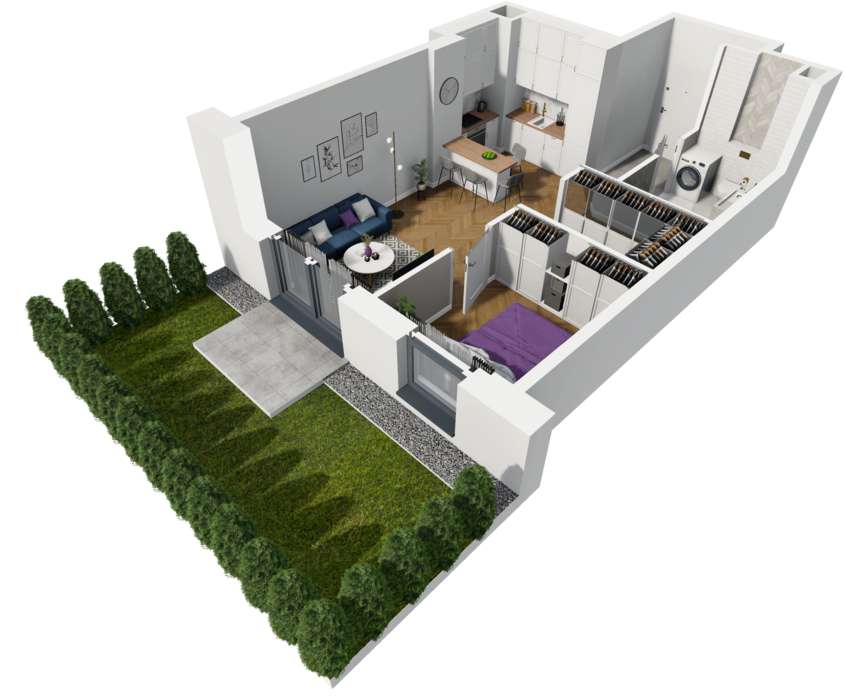 MEGA RABATY!!! Nowe osiedle | Ogród, Garderoba, Garaż | Centrum 15min - Pełny obrazek: 3/5