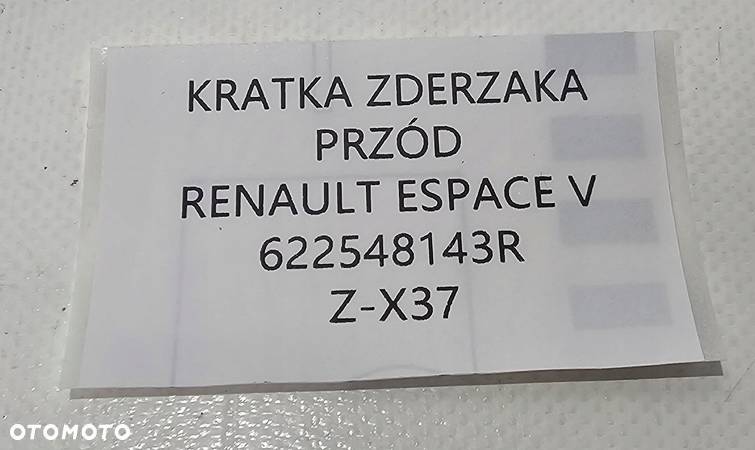 NOWA ORG KRATKA ZDERZAK PRZÓD RENAULT ESPACE V 5 2014-2019 - 9