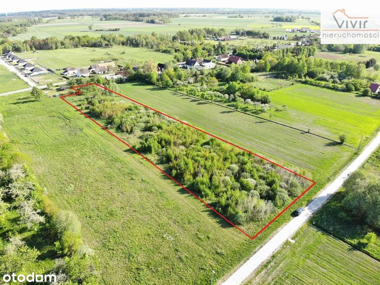 Działka 7700 mkw. z Wz pod zabudowę jednorodzinną!-3