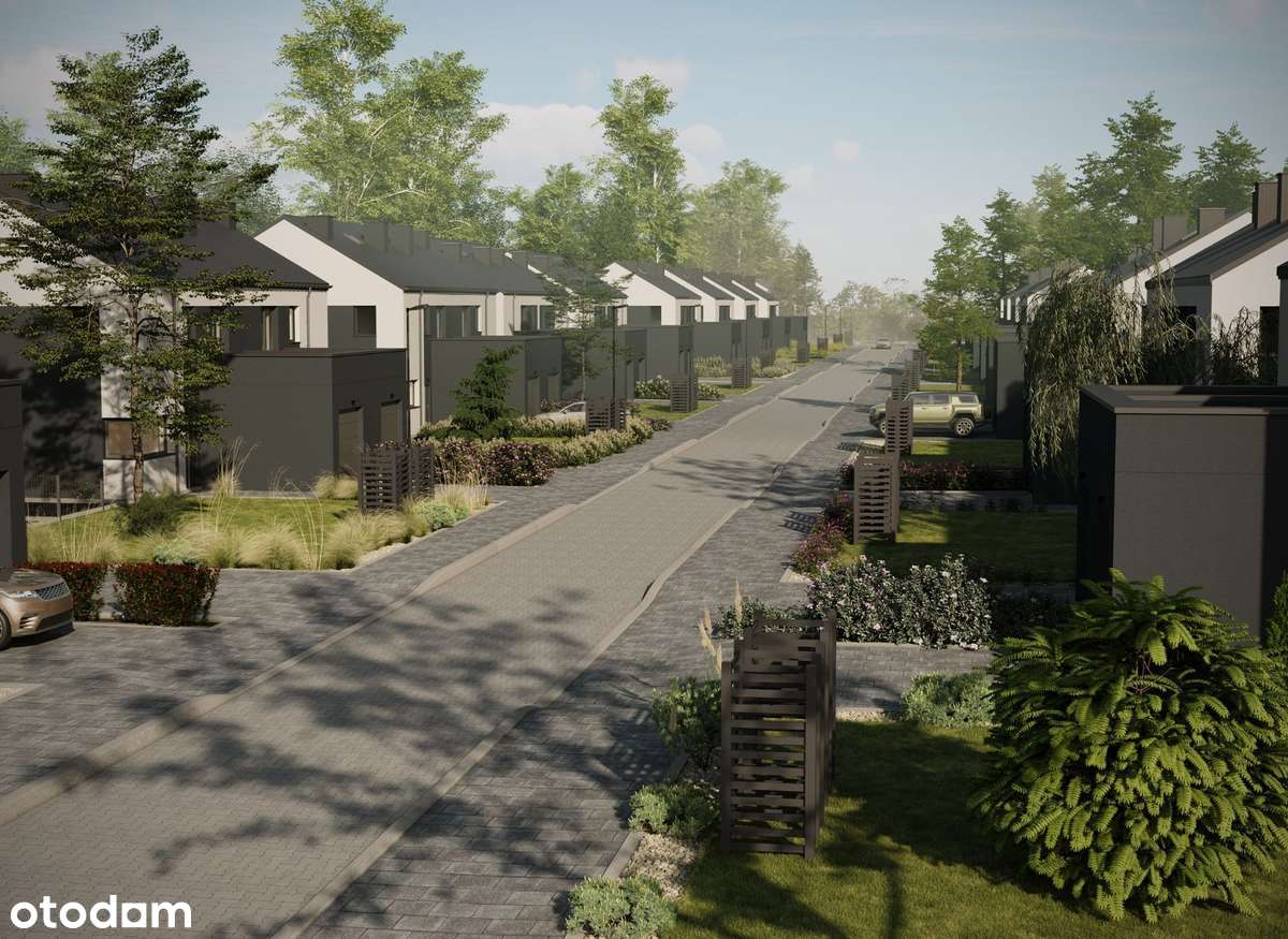 Nowe domy w Nowosolnej z furtką do lasu-3