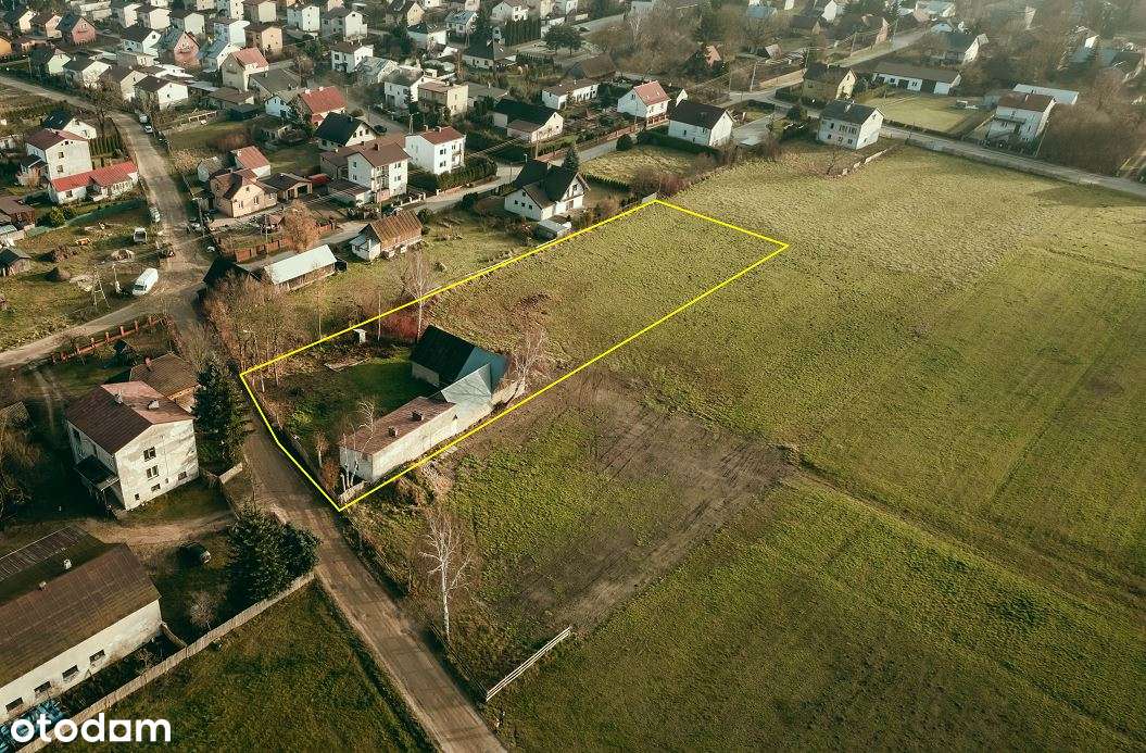 Duża zabudowana działka w mieście Brok-12
