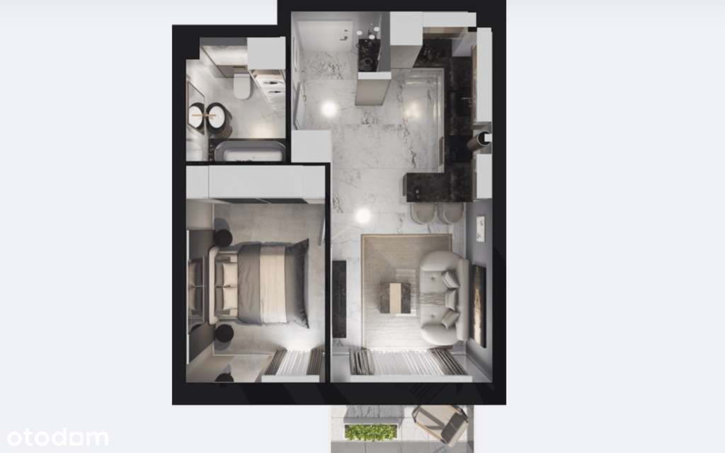 Ostatnie GoToWe 2 pokoje w budynku. Cena do 31.12 - Pełny obrazek: 4/7