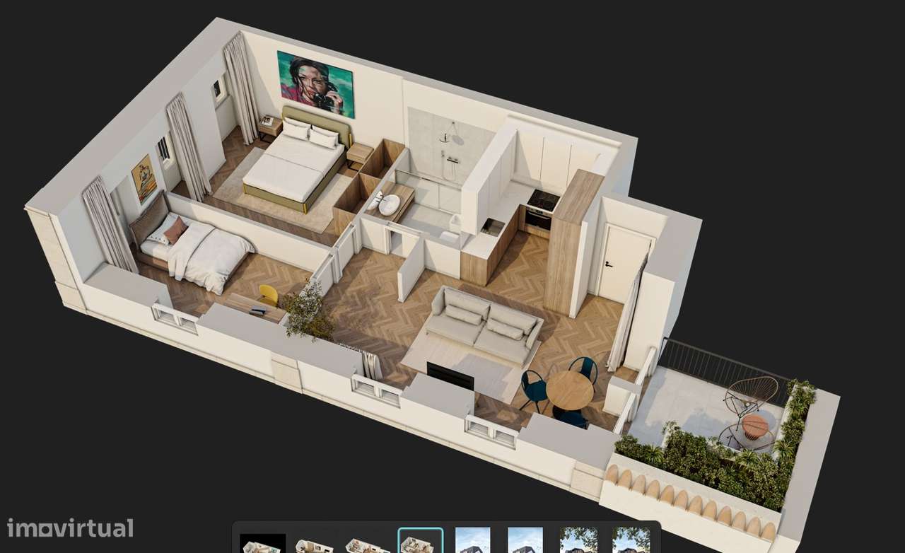 T2 com cerca de 75 m² | obra a terminar | Elevador | Arrecadação-6