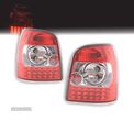 FAROLINS TRASEIROS LED PARA AUDI A4 B5 AVANT 95-01 VERMELHO CROMADO - 1