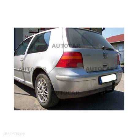 Carlig de remorcare pentru VOLKSWAGEN GOLF - IV, 3/5usi., (1 J 1) - sistem semidemontabil -cu suruburi - din 1997 pana 2003 - 12