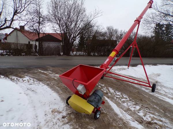 Przenośnik Ślimakowy OSUCH fi140/fi200 OD RĘKI / żmijka do zboża / 2-12m/ falownik / PODPORA wózek / odciąg OD RĘKI z transportem - 3