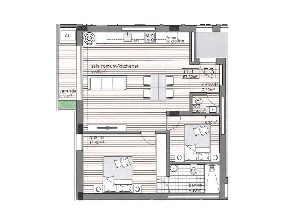 APT T1+1 | ÚLTIMO PISO | VARANDA | PARANHOS | PORTO-21