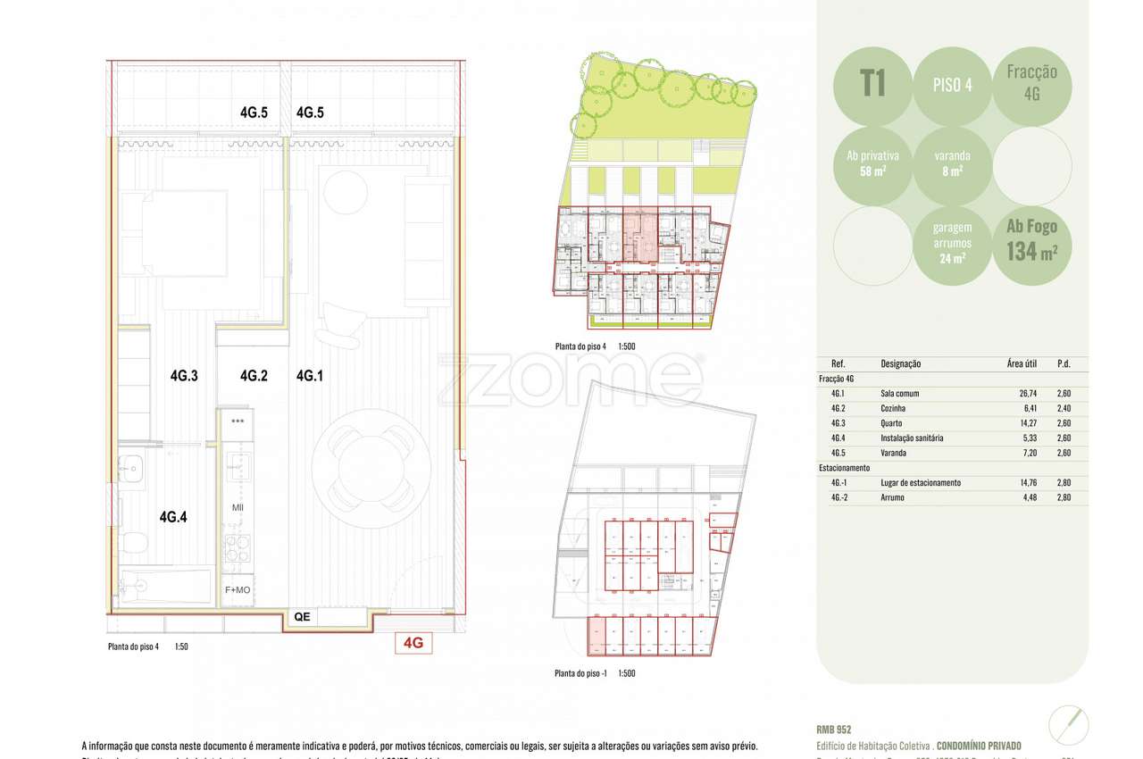 Apartamento T1 NOVO | R. Montes Burgos - Porto - Grande imagem: 5/5