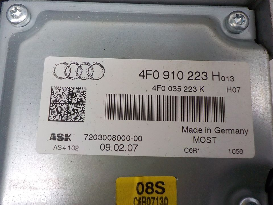 AUDI A6 C6 WZMACNIACZ RADIA GŁOŚNIKÓW 4F0910223H - 3