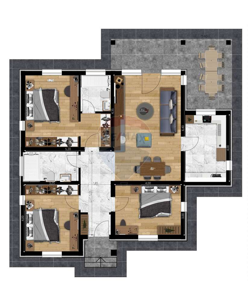 VILA BEST-  Casa individuala, noua, 4 camere, teren 527mp - Imagine principală: 4/20