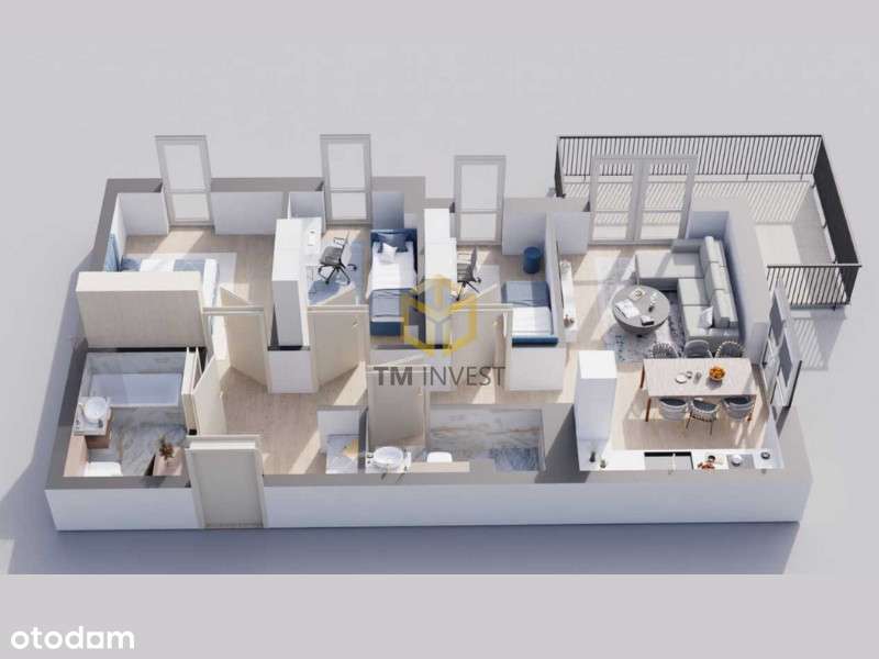 3-pokoi w centrum Zabrza | 0% prowizji! - Pełny obrazek: 3/6