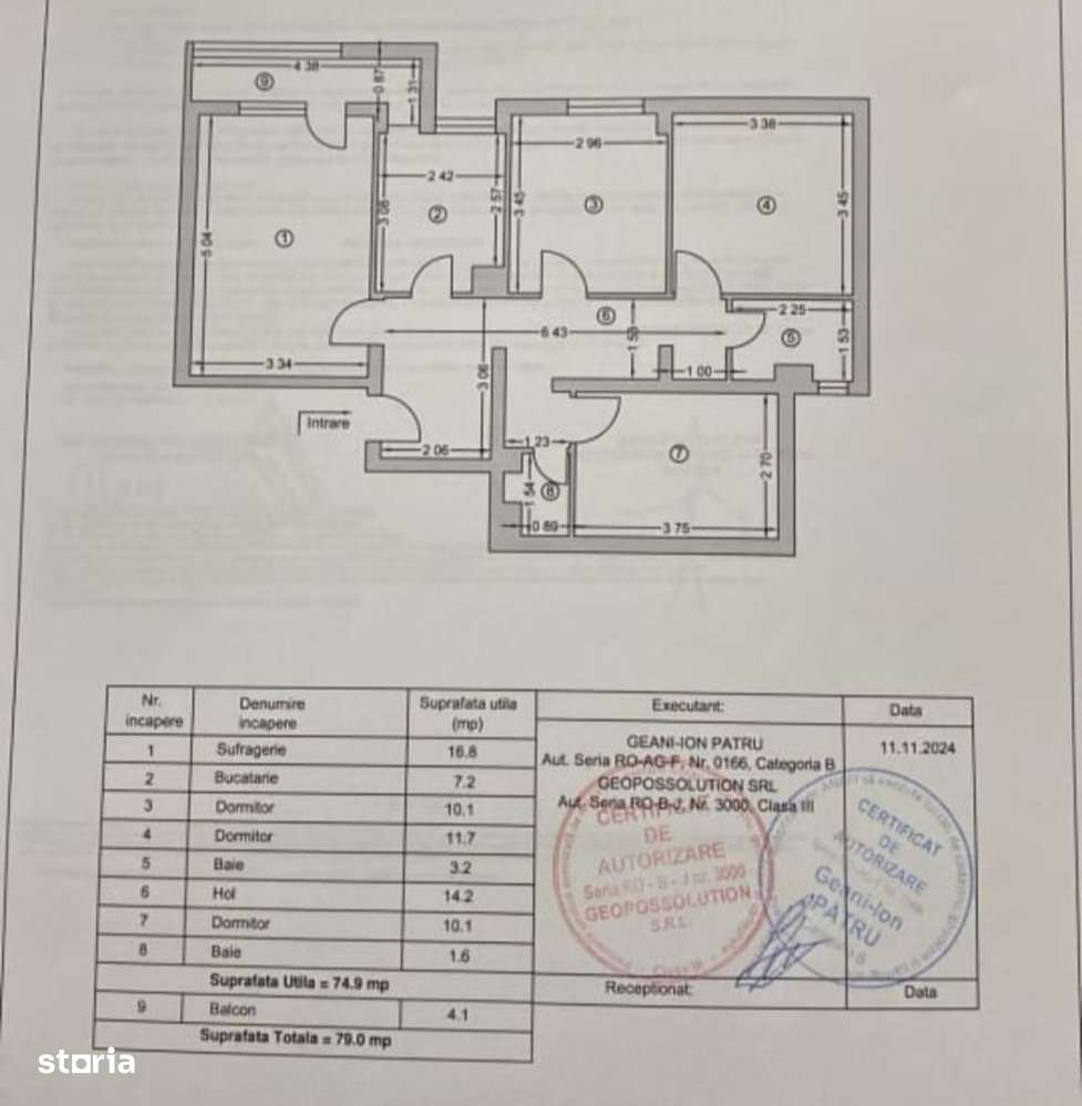 Apartament de vanzare 4 camere - Negru Voda-13