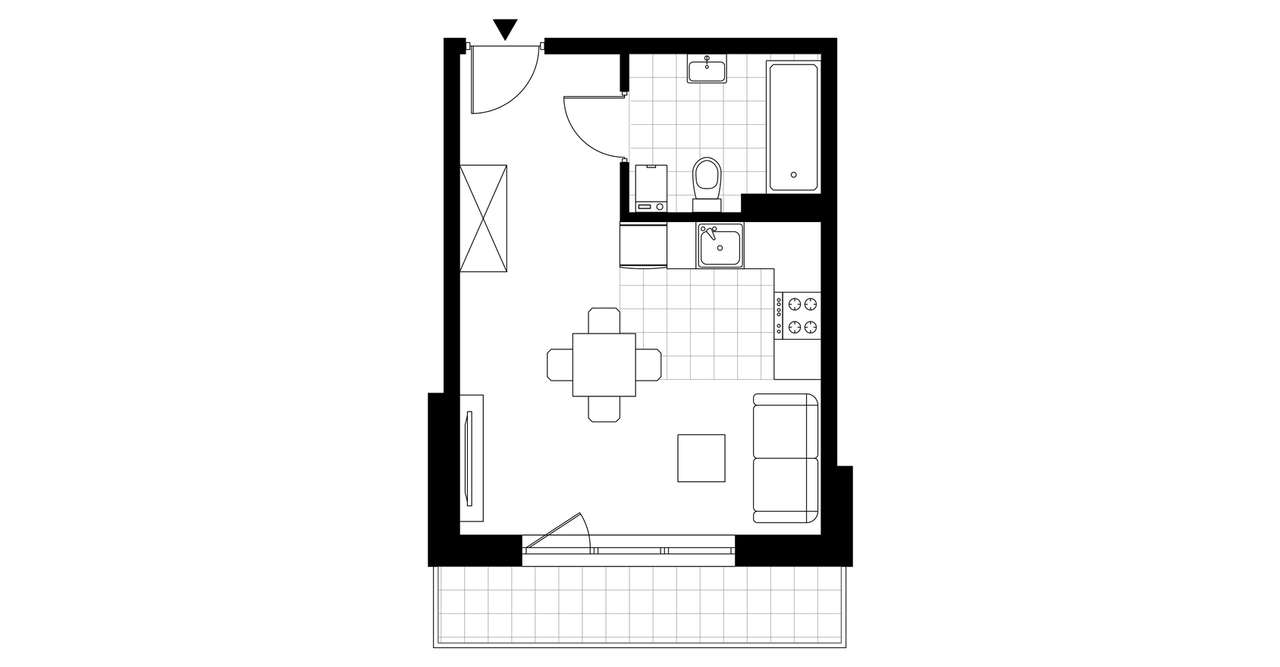 Osiedla Dolna Park | mieszkanie 1-pok. | 12.B.I.7 - Pełny obrazek: 4/9