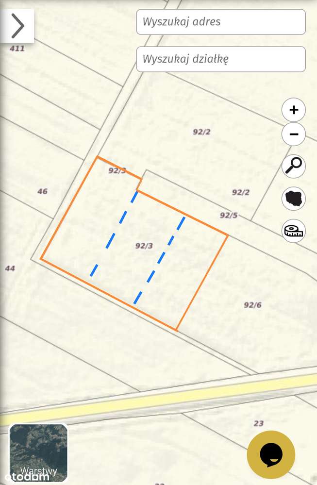 Działka budowlana 1100 m² – Dąbek, gmina Troszyn - Pełny obrazek: 4/4
