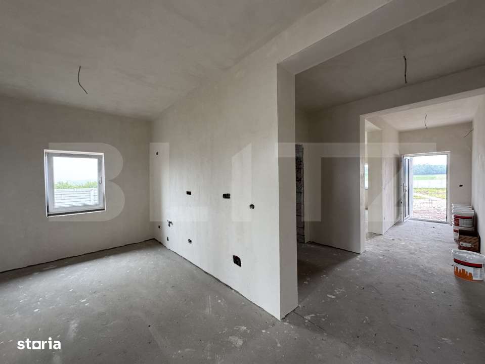 Casa parter, 97 mp utili, la cheie, pompa de caldura, 600 mp teren, Pi - Imagine principală: 4/19