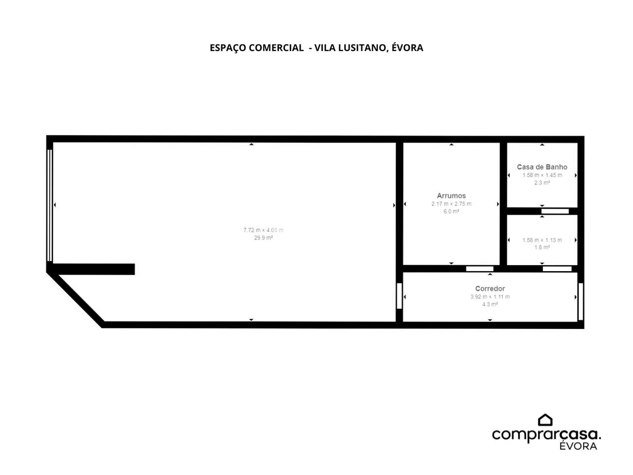 Espaço Comercial c/ 50 m² na Vila Lusitano, em Évora-6