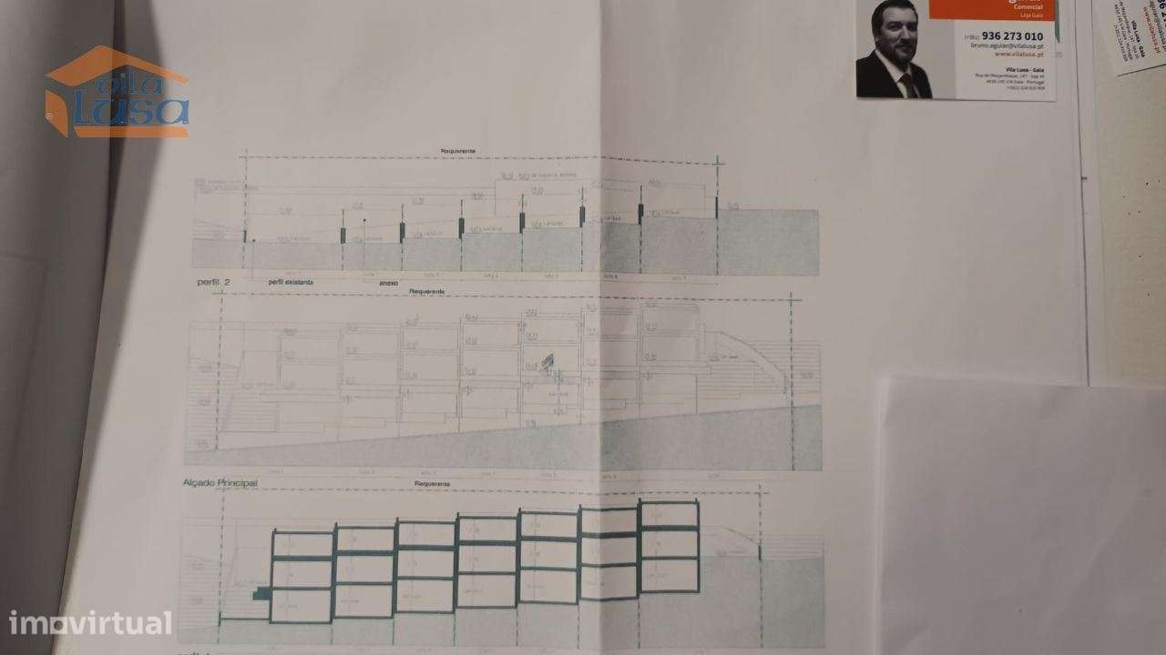 Lote de terreno localizado em Mafamude Vilar do Paraíso com 271 m... - Grande imagem: 5/9