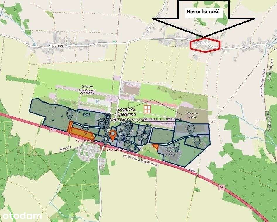 Osła, Gm.Gromadka - działka inwestycjna-4