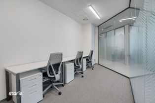 Spațiu de birou frumos proiectat pentru 3 persoană în Spaces Campus 6