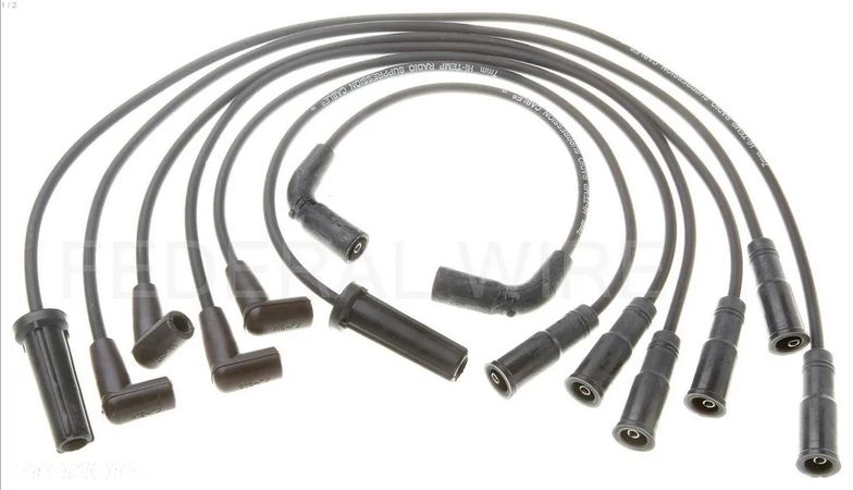 NOWE kable przewody zapłonowe GM 4.3 v6 vortec CHEVROLET chevy GMC blazer astro p30 JIMMY OLDSMOBILE BRAVADA ISUZU HOMBRE 4.3L c1500 k1500 c/k pickup silverado s10 1500 2500 Spark Plug Wire - 1