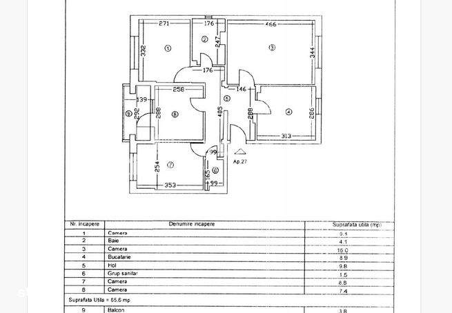Apartament, 69,40 m², -13