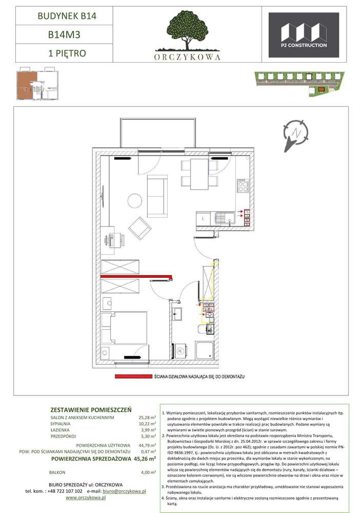 Nowe 2 pokojowe pod lasem - Orczykowa 14/3 - Pełny obrazek: 2/8