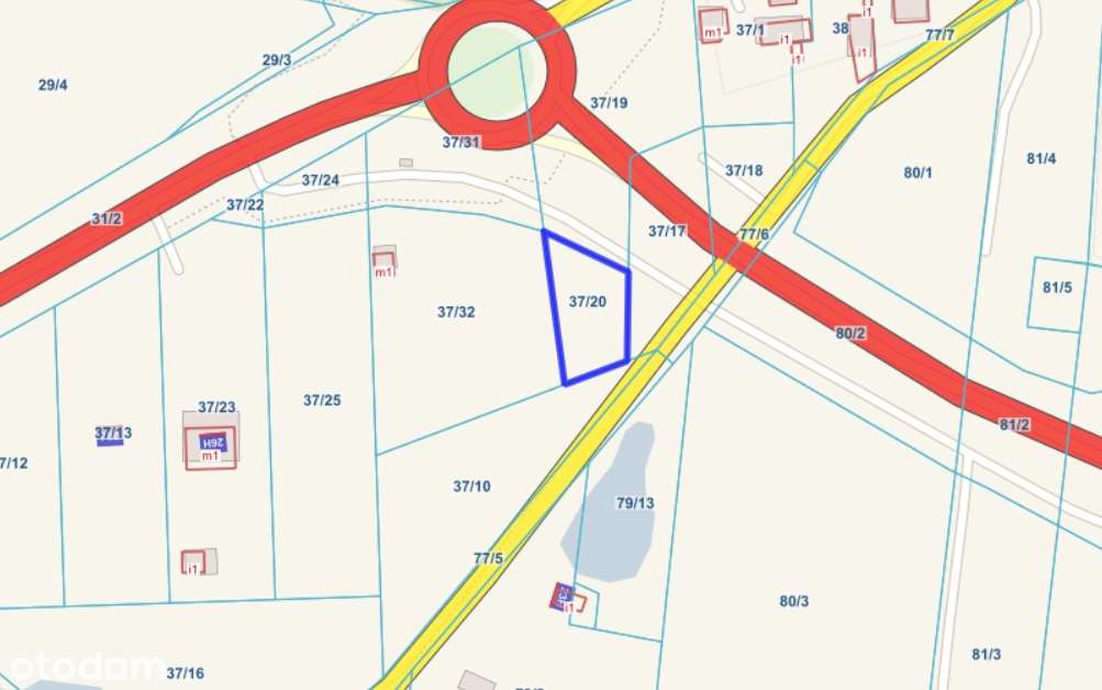 Działki usługowo-mieszkalne przy głównej drodze – Łaz, gm. Zabór-3