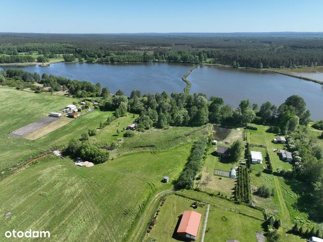 Zaciszne działki 10km od miasta nad stawem