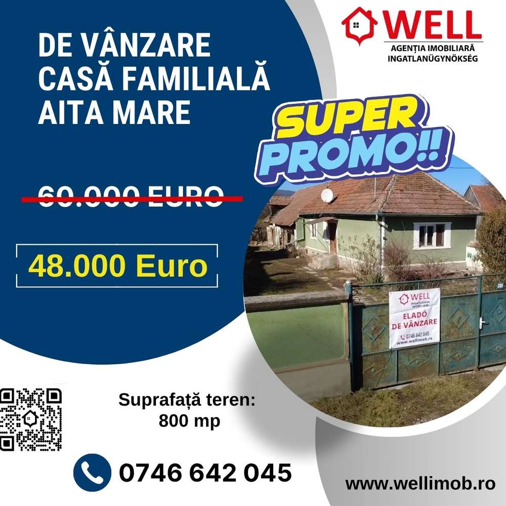 De vânzare casă familială în loc Aita Mare - Imagine principală: 1/16