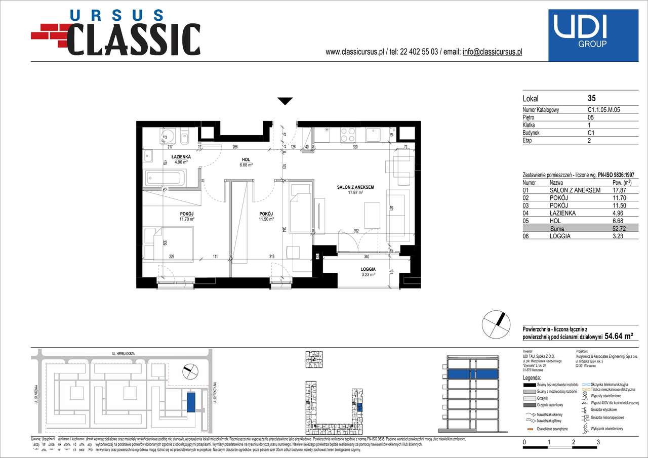 Ursus Classic | mieszkanie 3-pok. |C1_35 - Pełny obrazek: 2/9