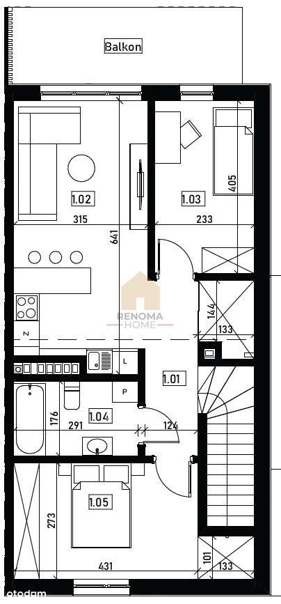 Siechnice | 3 pokoje | Balkon | Kameralne osiedle - Widok 4