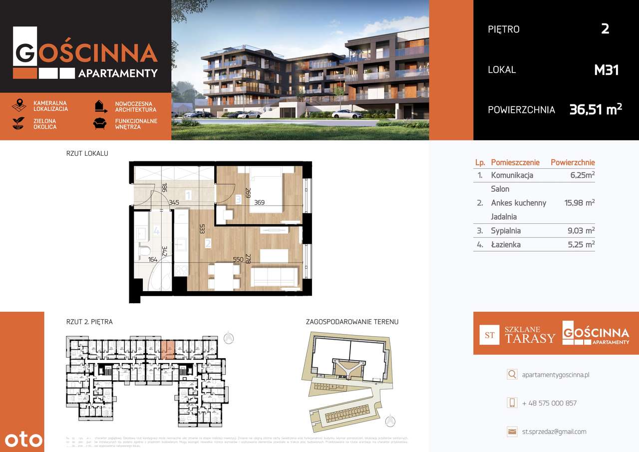 Apartamenty Gościnna 2 | mieszkanie 2-pok. | 31 - Pełny obrazek: 2/9