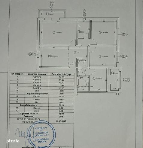 Apartament 4 camere mobilat si utilat - Astra - Cod intern 2973-9