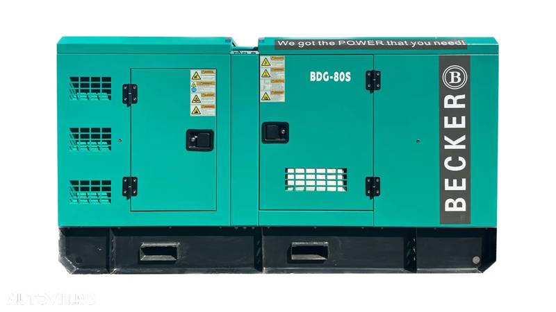 Set Generator de Curent Electric, Diesel, Becker BDG-80S, 80 kVA / 64 KW - 3