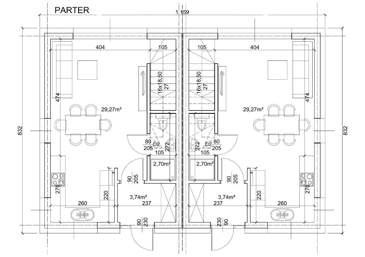 Ostatnie 3 domy w zabudowie bliźniaczej w Wojkowicach ok. 78,5 - Pełny obrazek: 3/6
