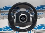 VOLANTE GUIADOR COMPLETO MINI PELE COMANDOS MULTIFUNÇÕES AIRBAG 67920610 32330146479 MINI COOPER ONE R50 R53 - 11