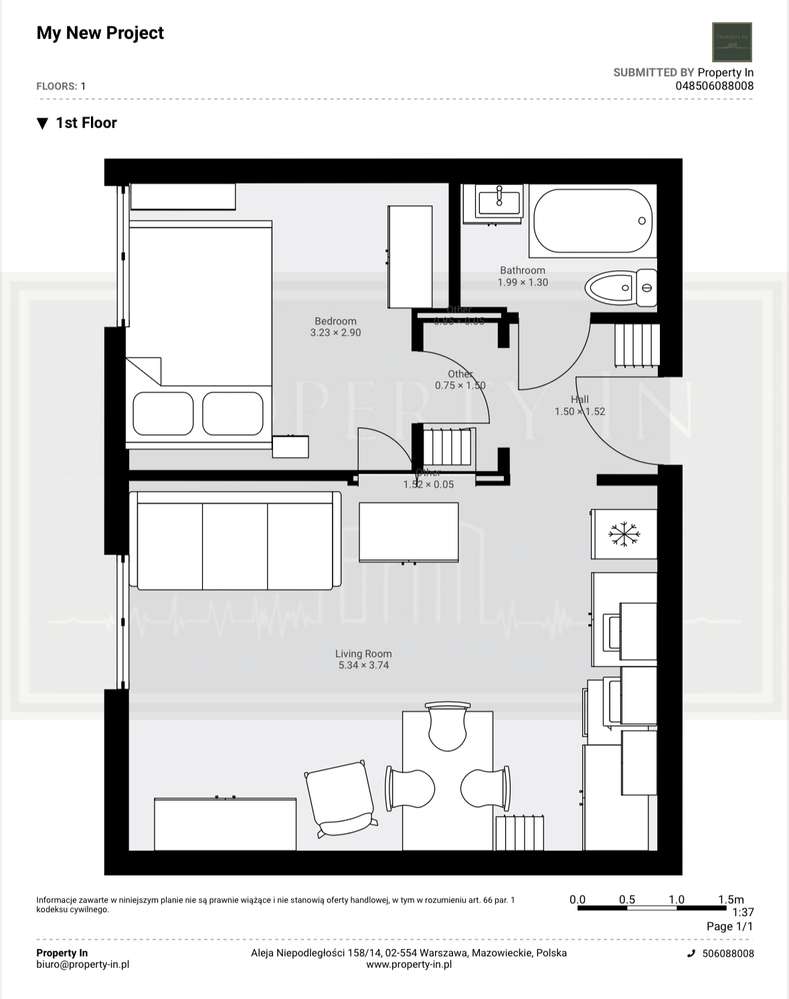 2 pok. | wysokie sufity | kamienica | klimatyczne | Saska Kępa-13
