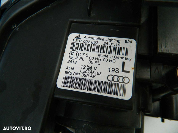 Far stanga halogen Audi A4 model 2008-2012 cod 8K0941029 AF - 8