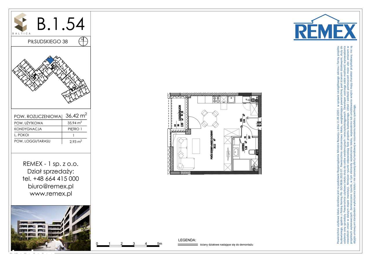 BA͏LT͏IC͏͏A | mieszkanie 1-pok. | B.1.54 - Pełny obrazek: 2/7