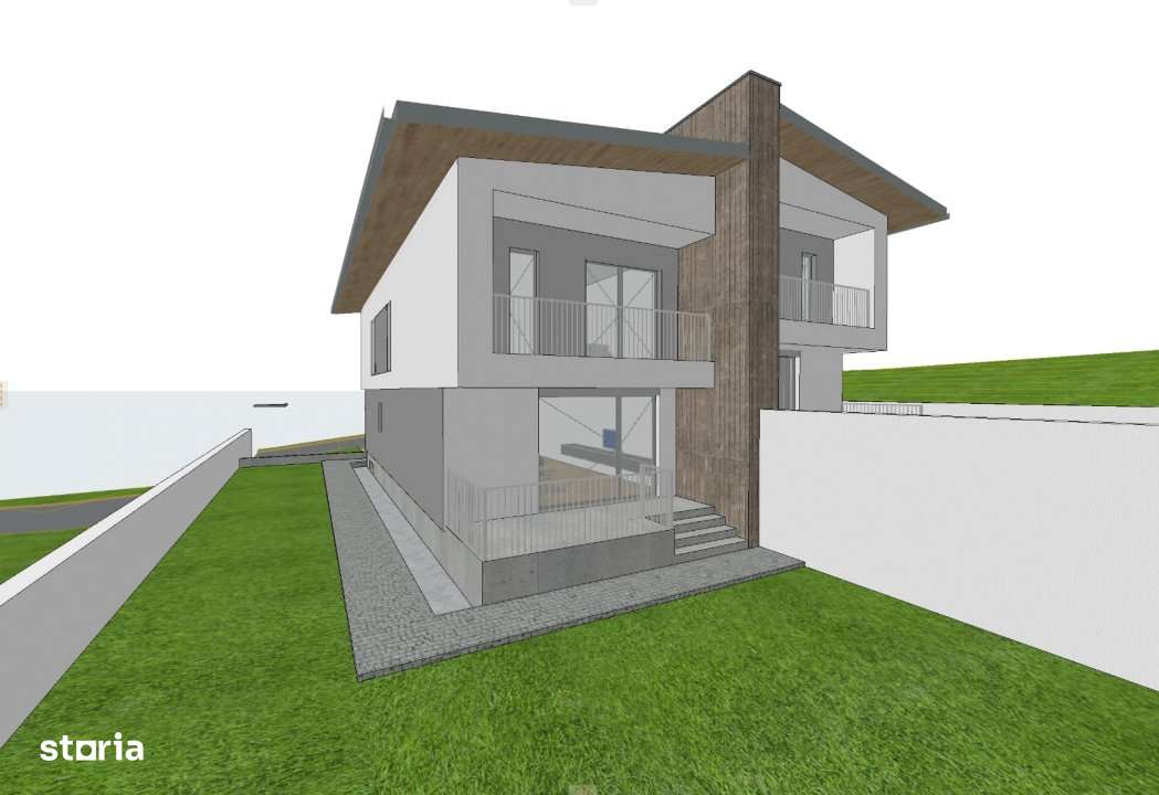 Casa tip duplex cu vedere spre natura – spatiu generos, 3 niveluri - Imagine principală: 4/8