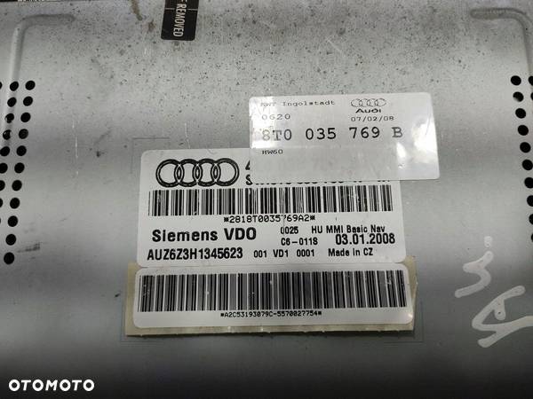 CZYTNIK MMI MULTIMEDIA NAWIGACJA AUDI A4 B8 4L0035730 2008-2011 - 5