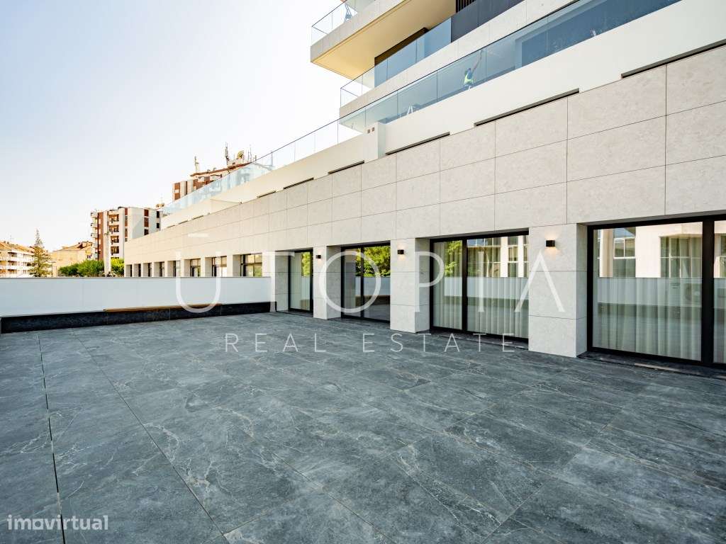 T4 novo com terraço, sala de cinema e piscina - D. João III Prestig...-56