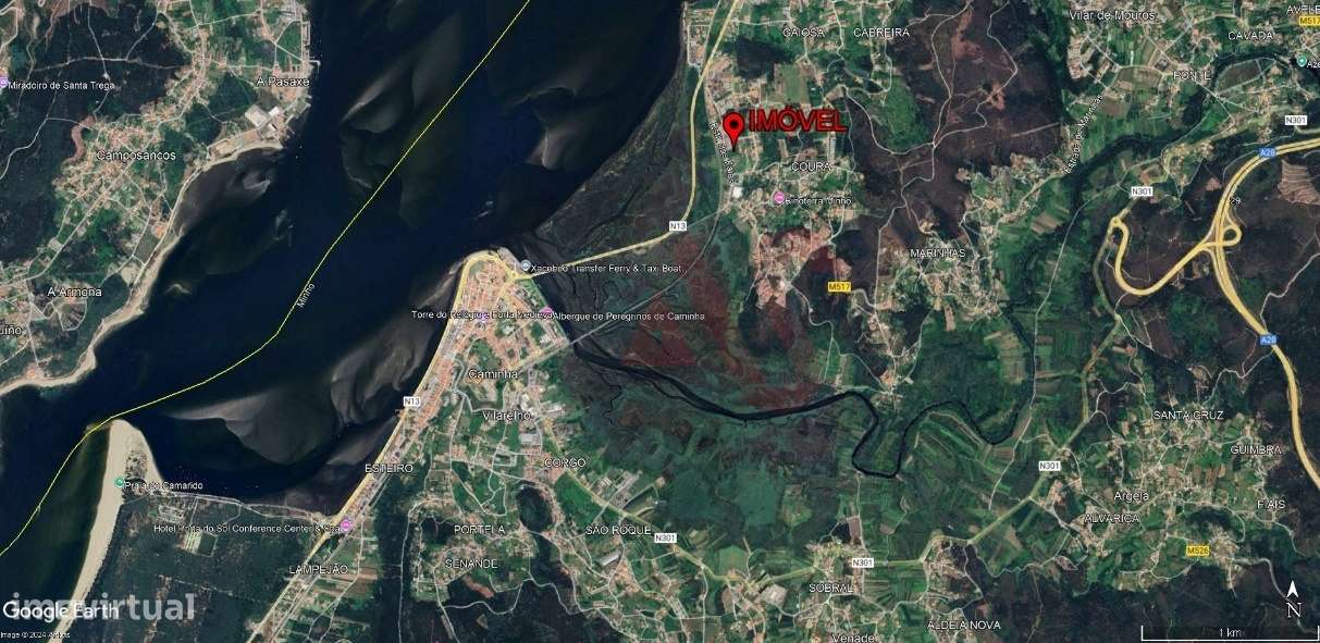 Terreno para construção com 2.240 m² em Seixas, Caminha - Grande imagem: 5/6