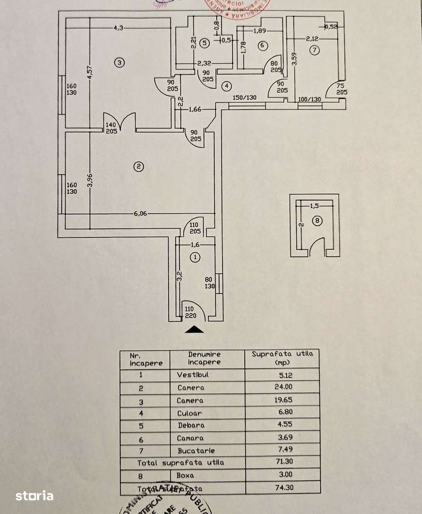 Unirii - Rond Cosbuc, 71 mp, centrala proprie de apartament-9