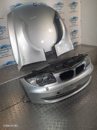 FRENTE COMPLETA BMW SERIE 1 E81 LCI CAPOT PARACHOQUES SENSORES GUARDA-LAMAS OTICAS XENON RADIADOR VENTILADOR FRENTE FIBRA REFORÇO - 2