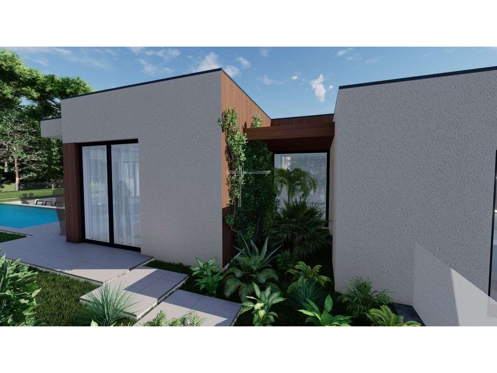 Moradia isolada T5, arquitetura contemporânea com garagem e piscina...-6