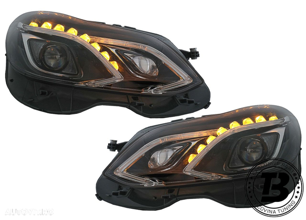 Faruri LED compatibile cu Mercedes E Class W212 Facelift - 7