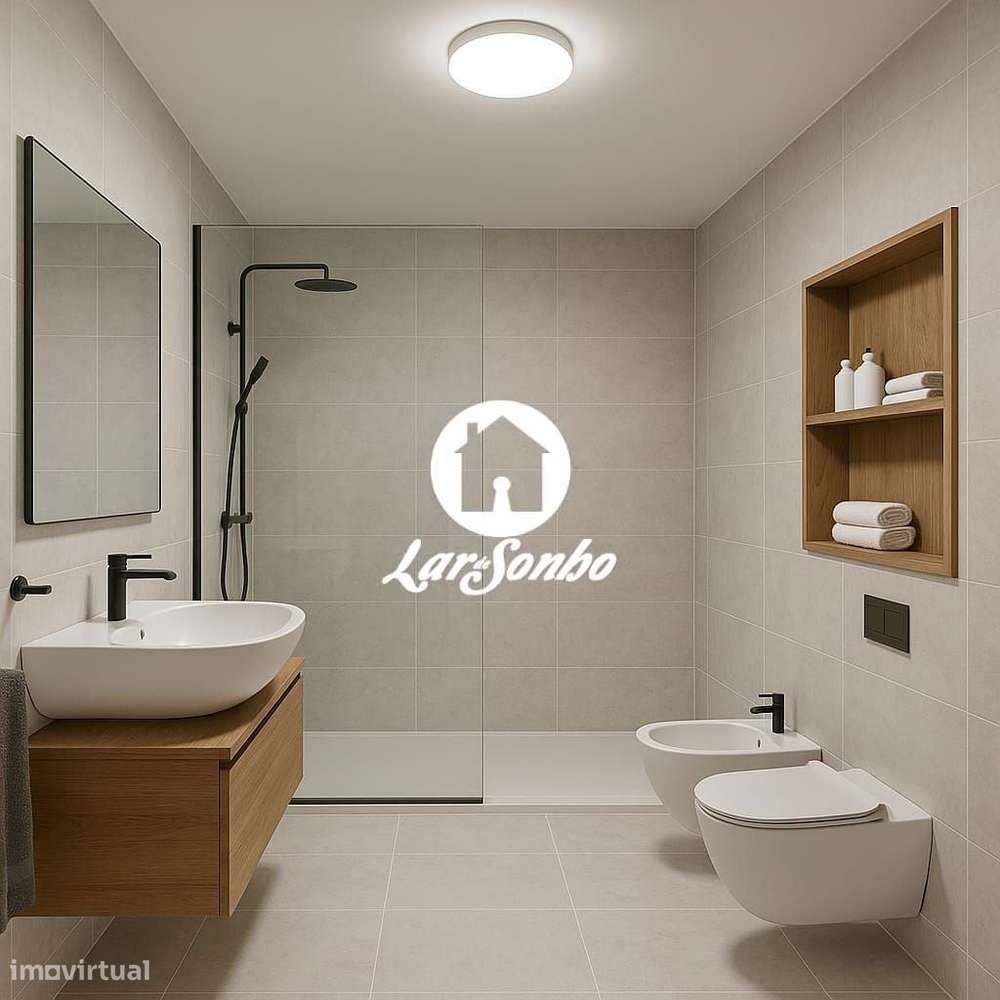 Apartamento T2 com CAVE e TERRAÇO de 80m2 à constituição - Grande imagem: 4/24