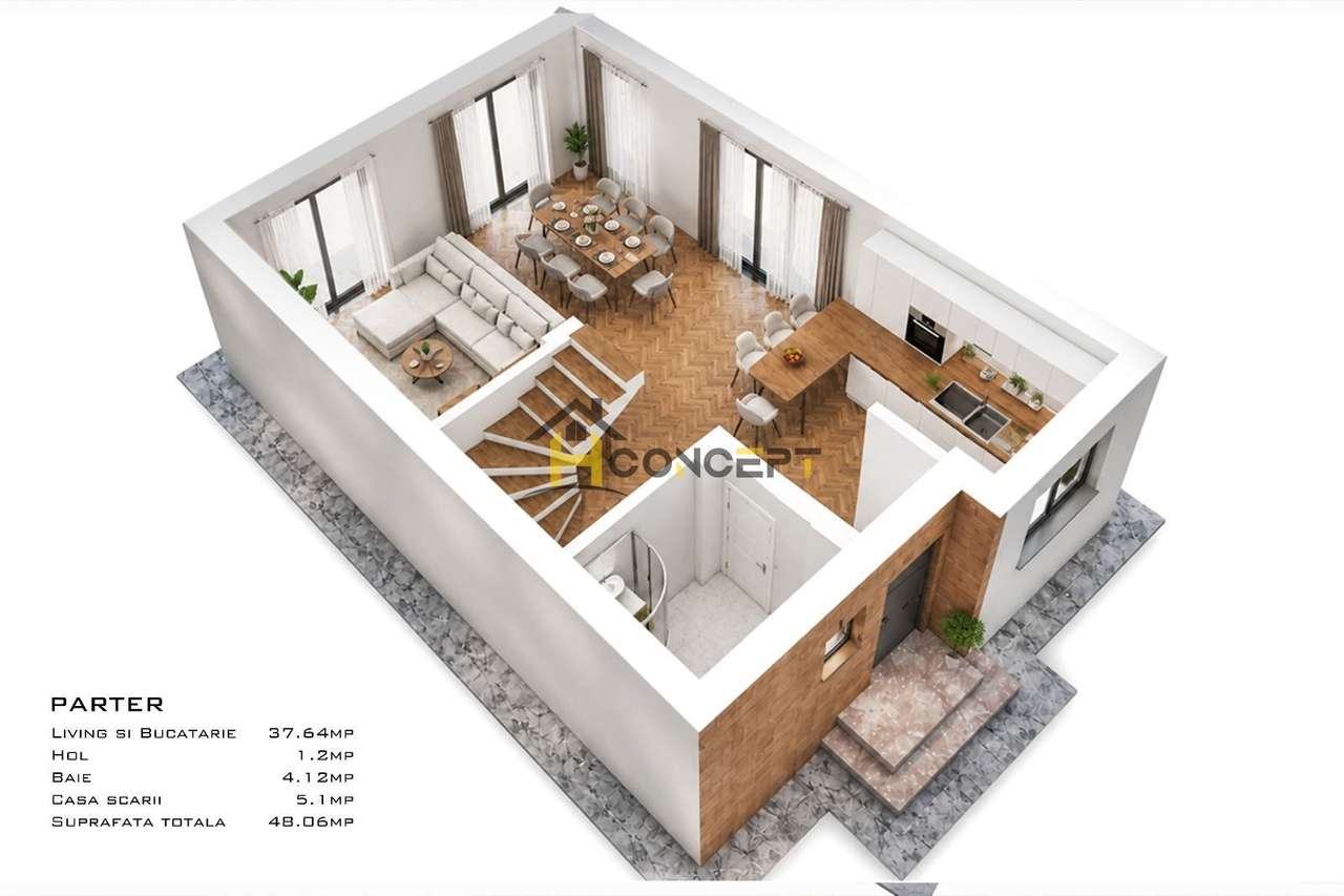 Vila Premium tip duplex, Popesti Leordeni, comision 0%-5